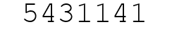 Number 5431141.