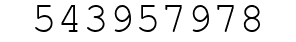 Number 543957978.