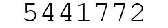 Number 5441772.