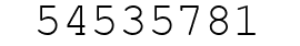 Number 54535781.