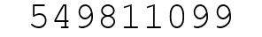 Number 549811099.