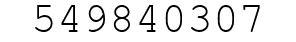 Number 549840307.