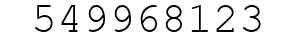 Number 549968123.