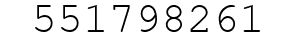 Number 551798261.