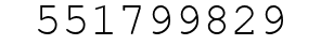 Number 551799829.