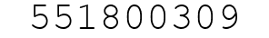 Number 551800309.