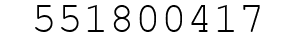 Number 551800417.
