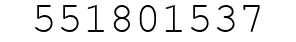Number 551801537.