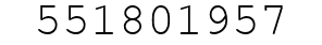 Number 551801957.