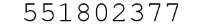 Number 551802377.