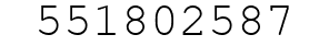 Number 551802587.