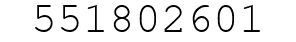 Number 551802601.