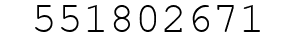Number 551802671.