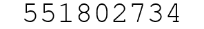 Number 551802734.