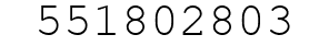 Number 551802803.