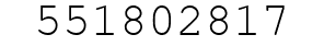Number 551802817.