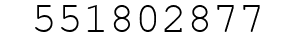 Number 551802877.