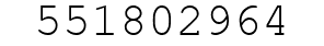 Number 551802964.