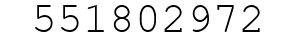Number 551802972.