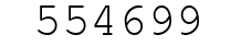 Number 554699.