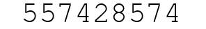 Number 557428574.