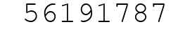 Number 56191787.