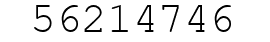 Number 56214746.