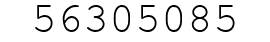 Number 56305085.