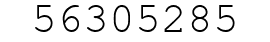 Number 56305285.