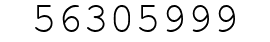 Number 56305999.
