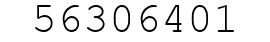 Number 56306401.