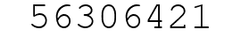Number 56306421.