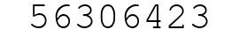 Number 56306423.