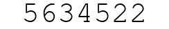 Number 5634522.