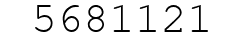Number 5681121.