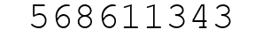 Number 568611343.