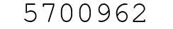 Number 5700962.