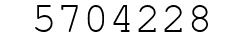 Number 5704228.