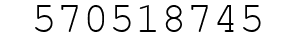 Number 570518745.