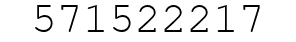 Number 571522217.