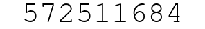 Number 572511684.