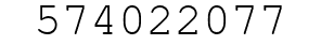 Number 574022077.