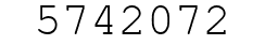 Number 5742072.