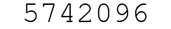 Number 5742096.