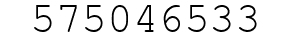 Number 575046533.