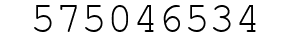 Number 575046534.