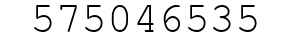 Number 575046535.