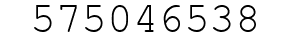 Number 575046538.