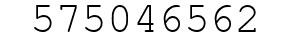 Number 575046562.