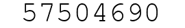 Number 57504690.